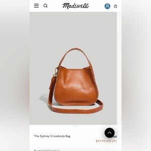 Madewell Sydney Crossbody Bag - Burnished Caramel